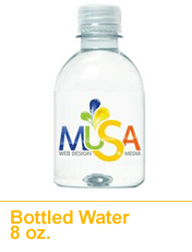 custom advertisng bottled water